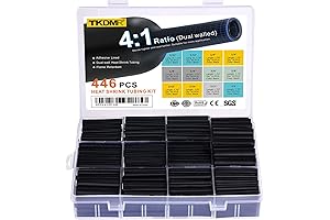 TKDMR 446-Piece Heat Shrink Tubing Assortment Kit: Essential Electrical Insulation and Protection