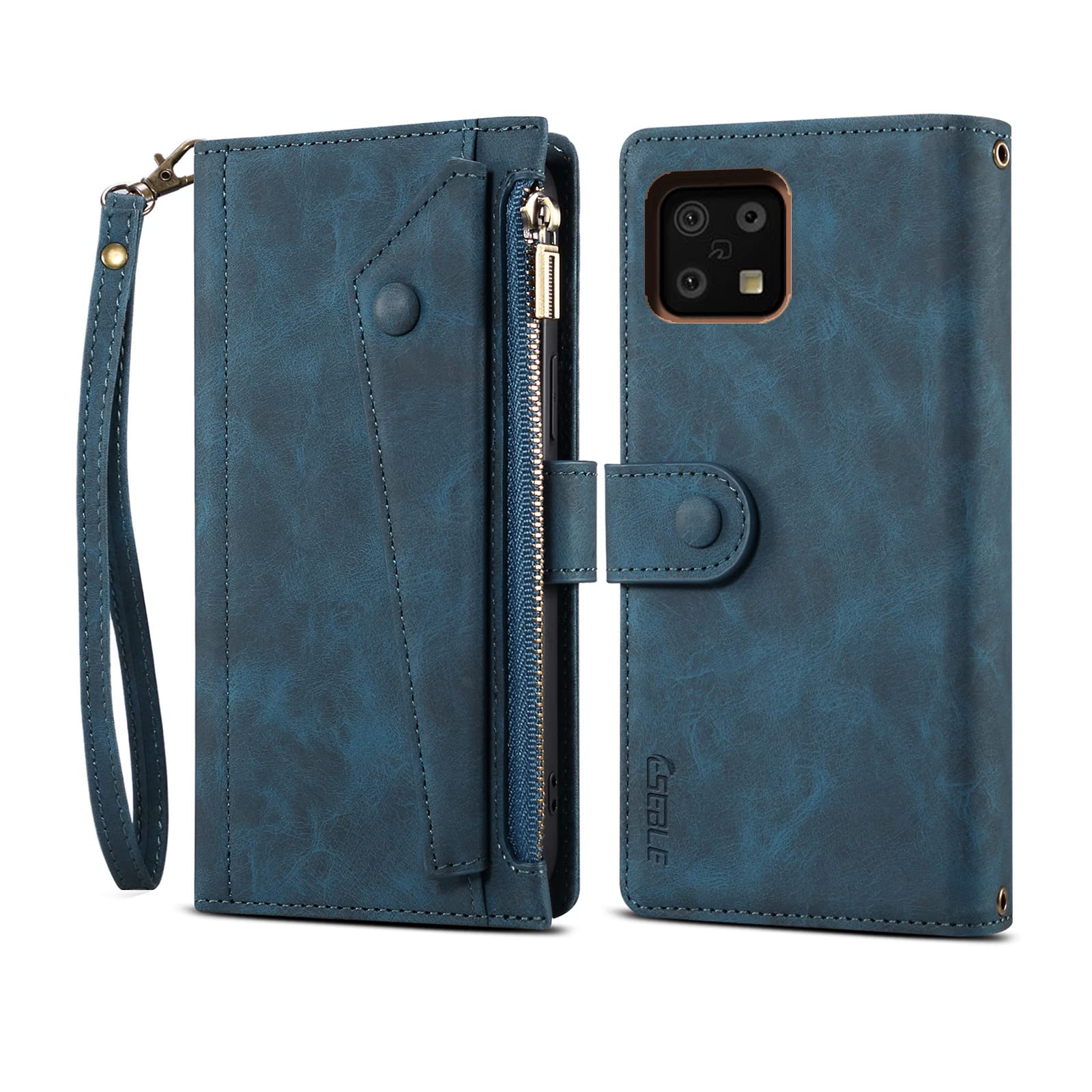 Amazon.co.jp: 【Strap Series 財布型】AQUOS sense6s ケース AQUOS