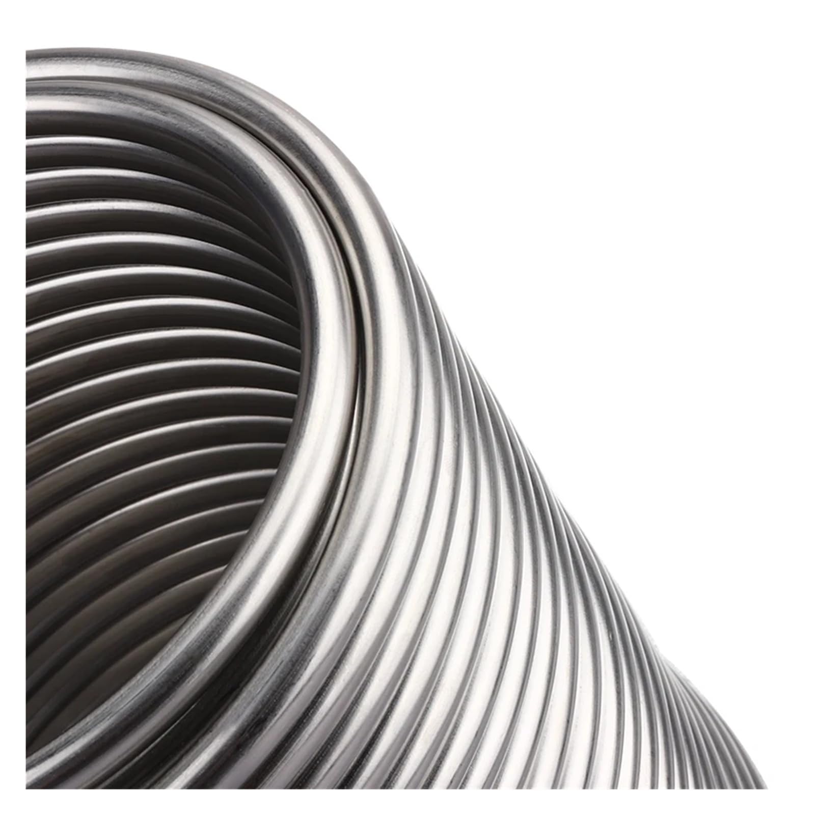 Serpentín intercambiador de calor de acero inoxidable, enfriador de mosto por inmersión, serpentín de tubo espiral con puertos de 1/2" y 3/8", enfriador de cerveza y vino Respuesta rápida, calefacción