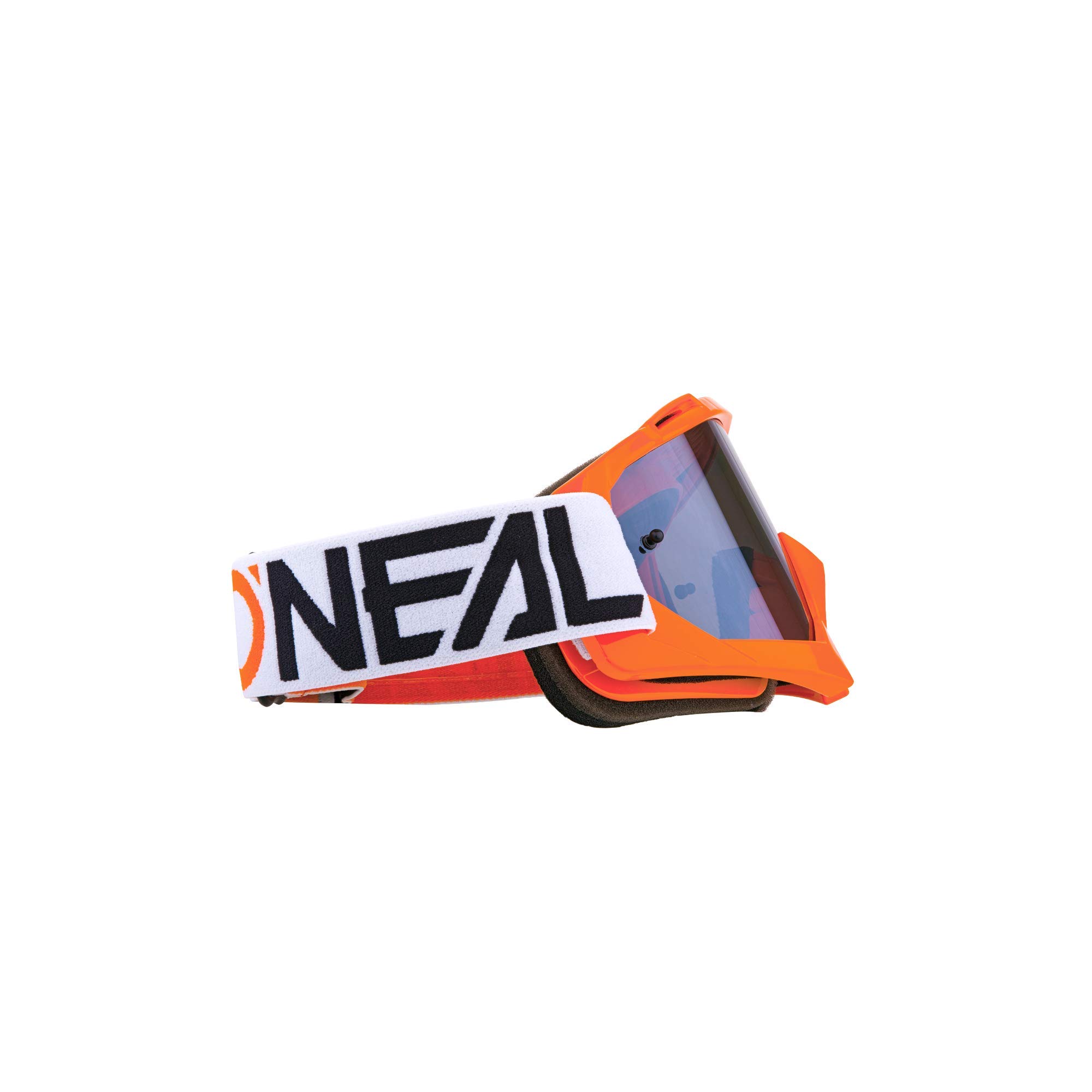 O'NEAL | Lunettes de protection pour vélo et motocross | MX MTB | Objectif 3D 1,2 mm de haute qualité pour une clarté optimale | Lunettes de protection B-10 TWOFACE | Orange Silver | Taille unique