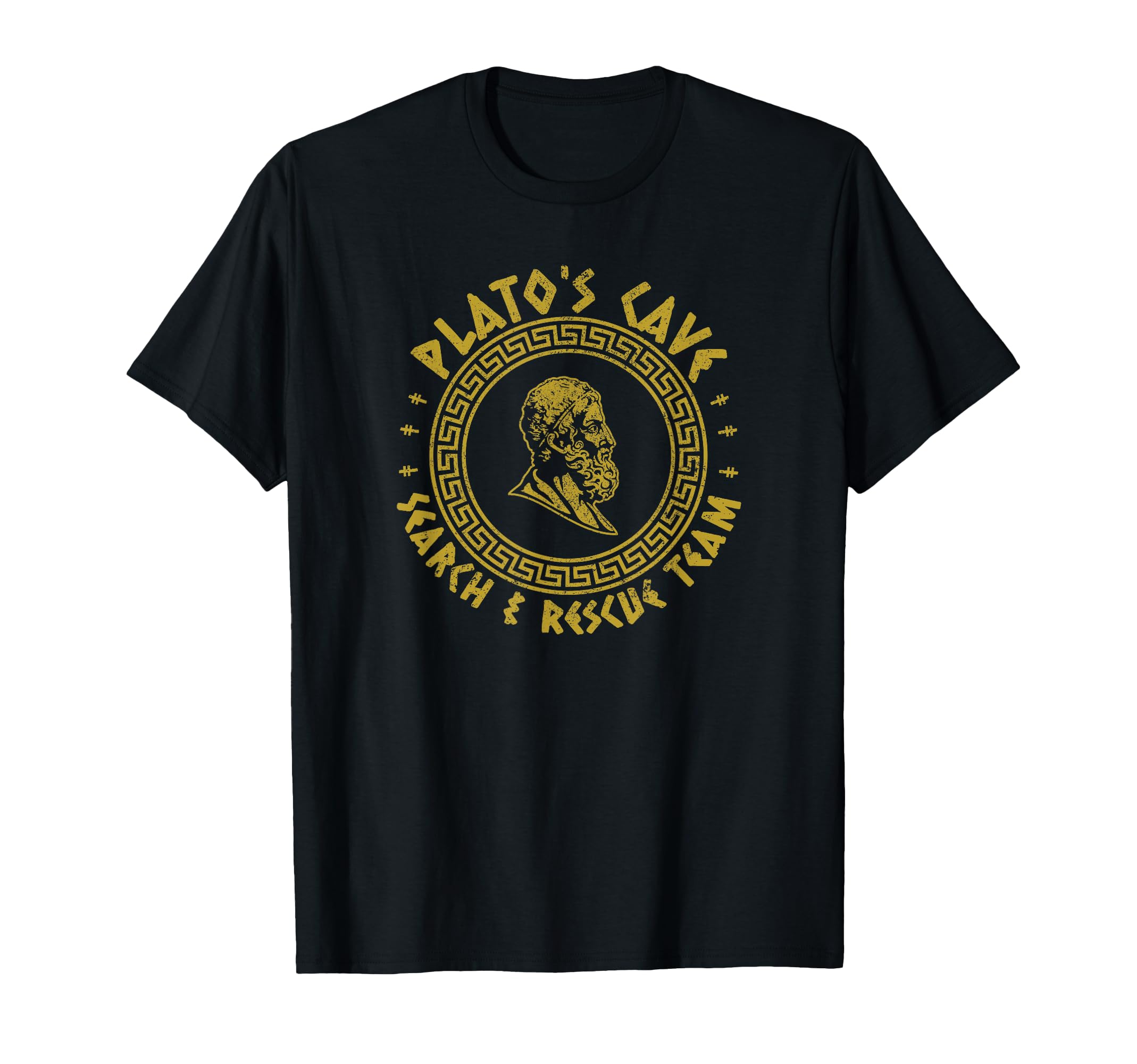 Plato's Cave Search and Rescue Teams Funny Philosophy T-Shirt