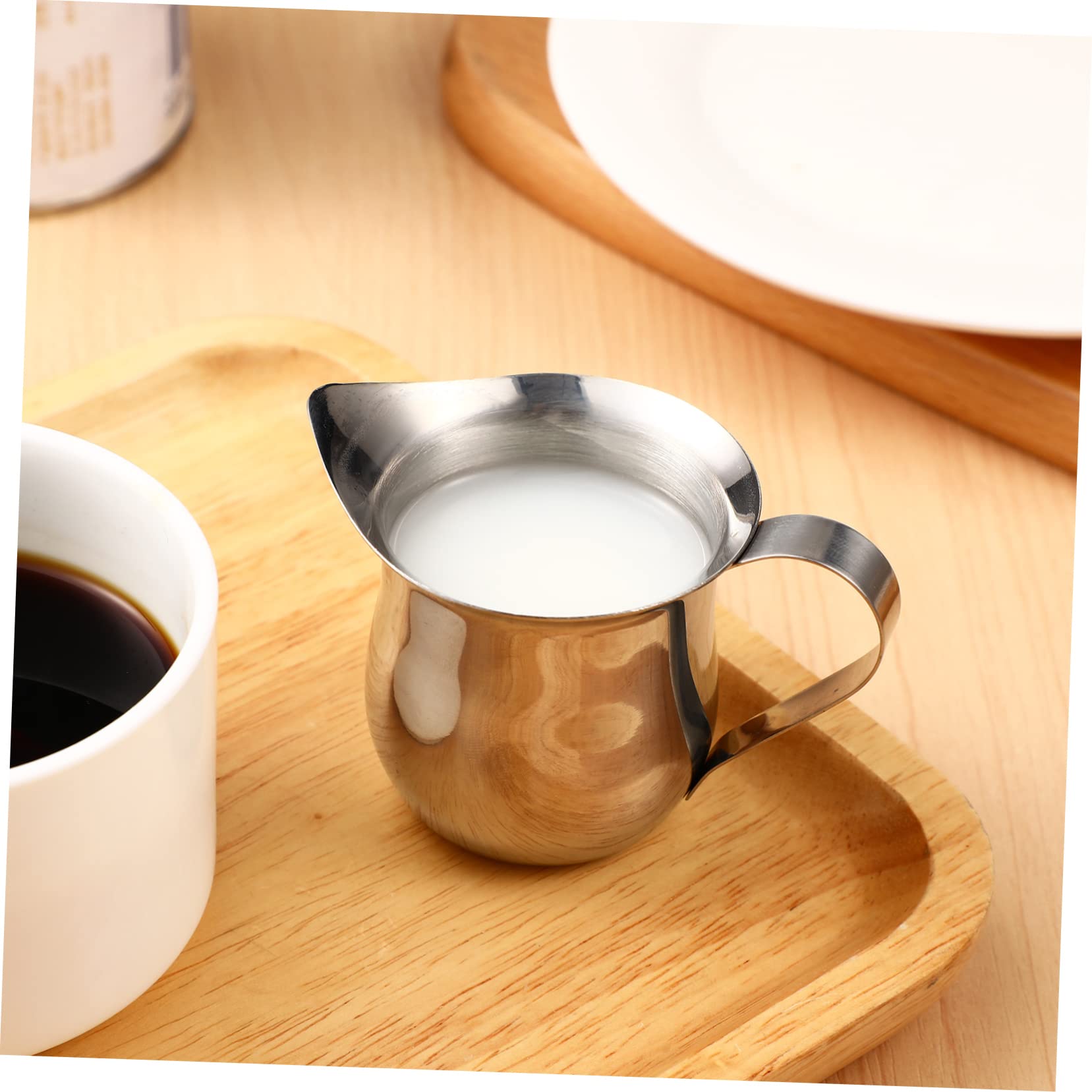 9piezas Jarras De Leche De Acero Inoxidable De Tazas Pequeñas Para Espumar Leche y Preparar Café Espresso