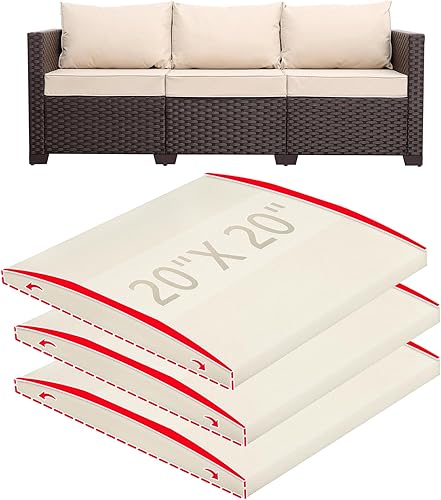 Miniatura 17 de HAVARGO Soporte para cojín de sofá para asiento hundido 20X20X2 pulgadas de espuma de mayor densidad debajo del cojín del sofá con tela de malla