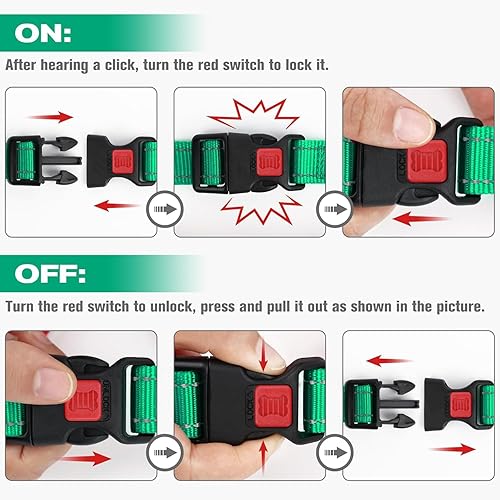 Miniatura 6 de Joytale Collar Martingale para perros, reflectante resistente para mayor seguridad, hebilla de liberación rápida, collares de nailon ajustables para