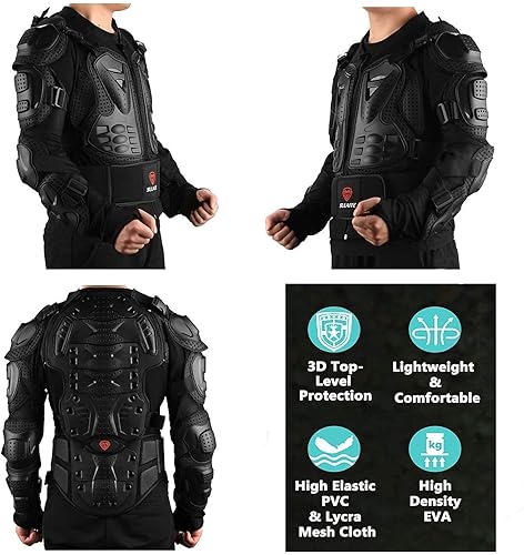 Miniatura 4 de Gute Armadura corporal de motocicleta para hombres, equipo de protección de motocicleta MTB Racing, protector de pecho de columna vertebral con