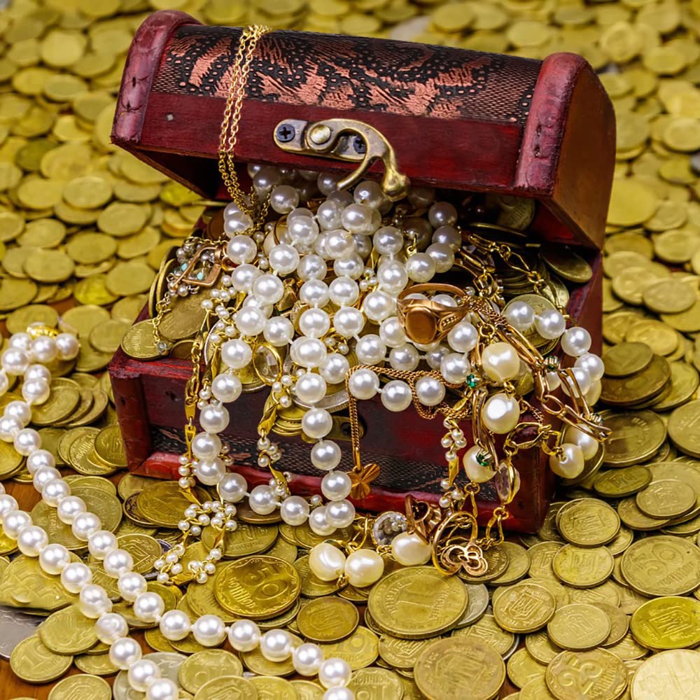 2 Mini Coffres Au Trésor En Bois Fahibin - Vintage, 8x6x6cm, Pour Bijoux Et Petits Objets