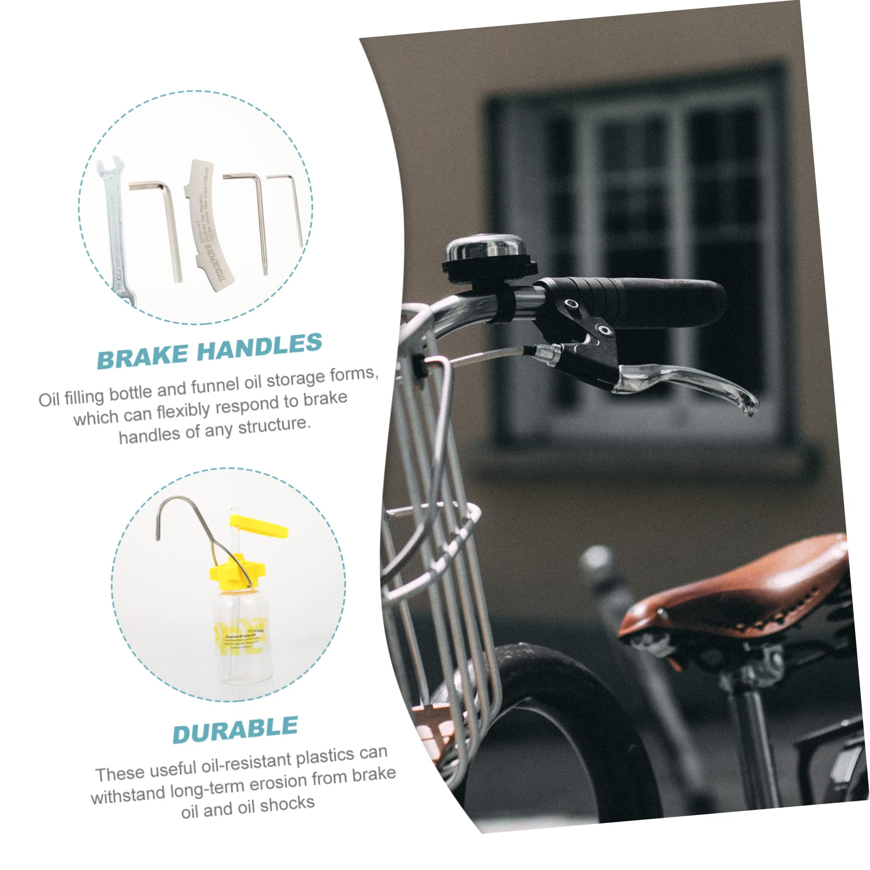 1 Satz Fahrrad Bremsen Entlüftungsset für Hydraulische Scheibenbremsen Professionelles Mineralöl Entlüftungs Kit mit Adapter für Vielseitige Nutzung