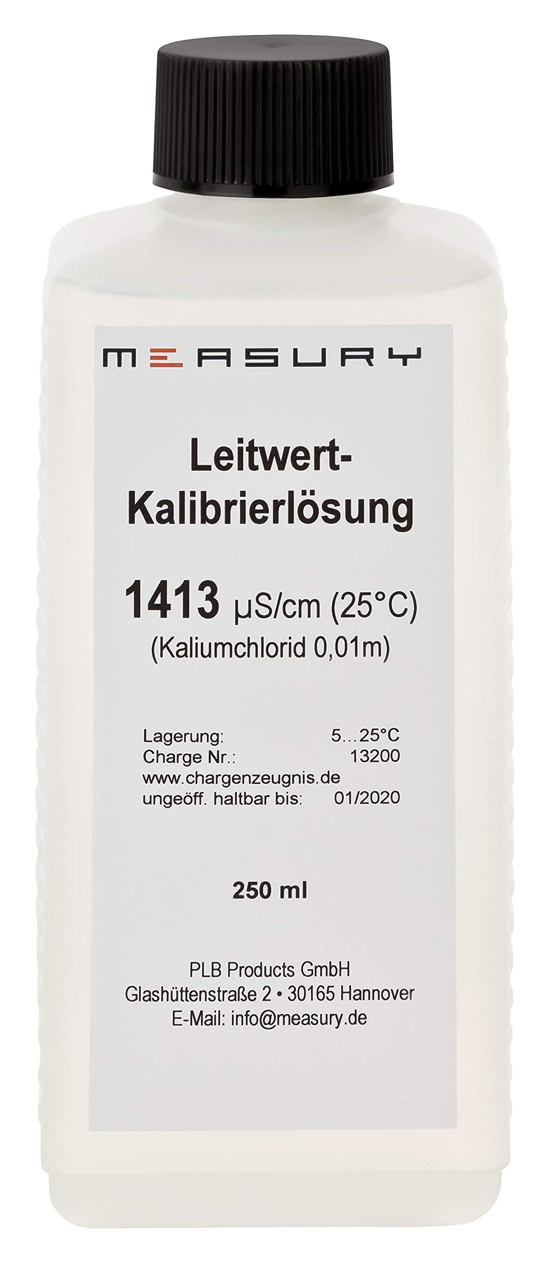 Measury Solution d'étalonnage de la Conductivité, EC 1413 µS 250ml, Solution tampon Solution d'étalonnage, Liquide d'étalonnage