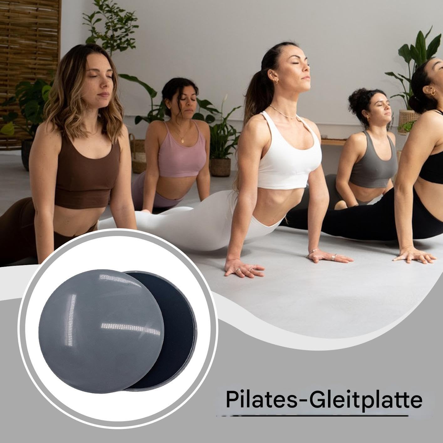 Allenamento Sliders Disc – Piastre da allenamento a nucleo laterale | Superficie antistatica con base liscia | Attrezzatura per la casa per rafforzare | Ideale per esercizi di yoga e treni sul