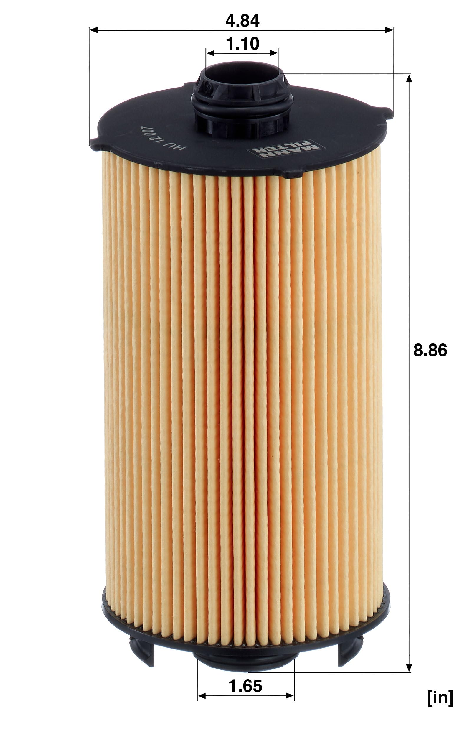 MANN-FILTER HU 12 007 x Filtr olejowy - MASZYNY BUDOWLANE