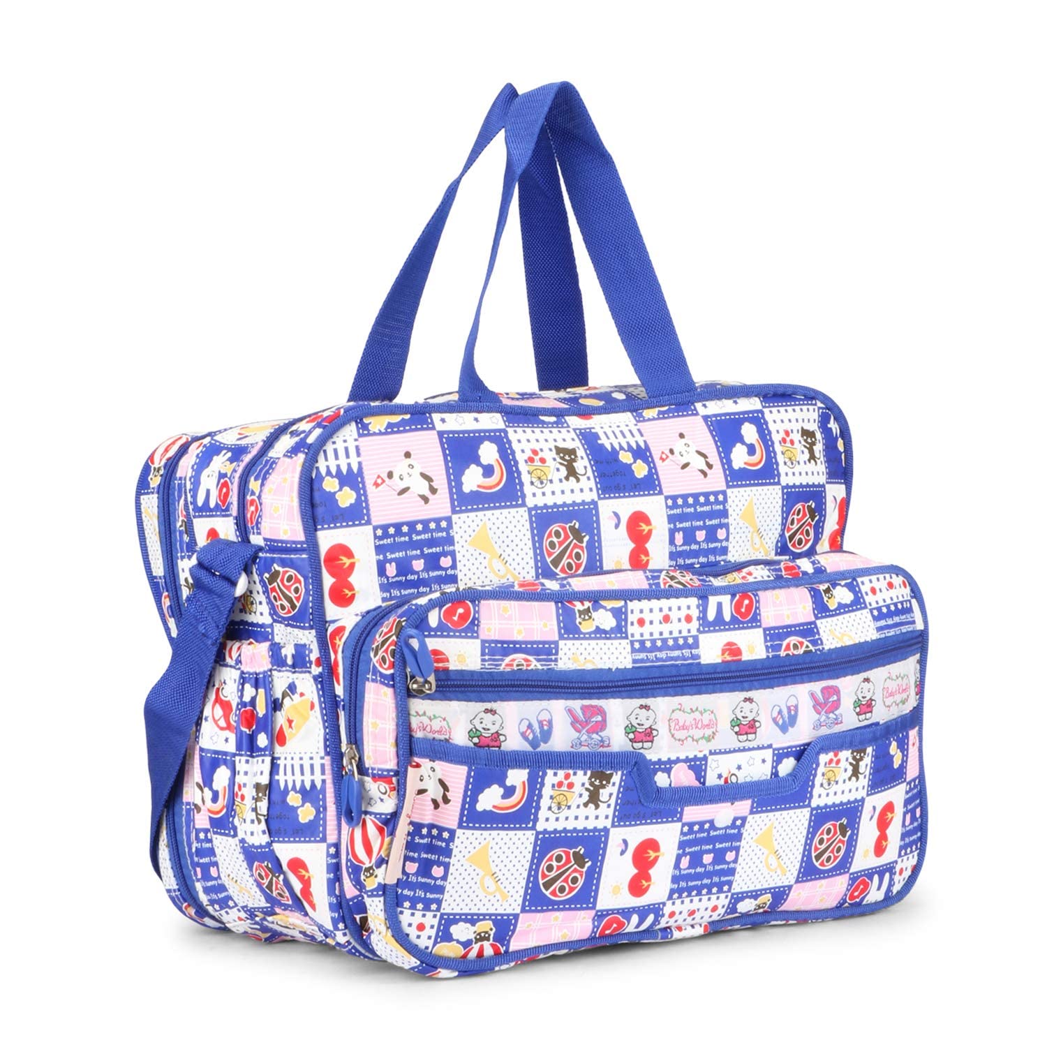 LONGING TO BUY Multi-Compartment Baby Bag, Diaper Bag & Mother Bag for All Purpose Color - Blue-image-23