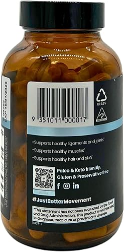 Miniatura 3 de Cápsulas de colágeno puro de soporte de cuerpo completo, aptas para veganos para apoyo, 120 unidades