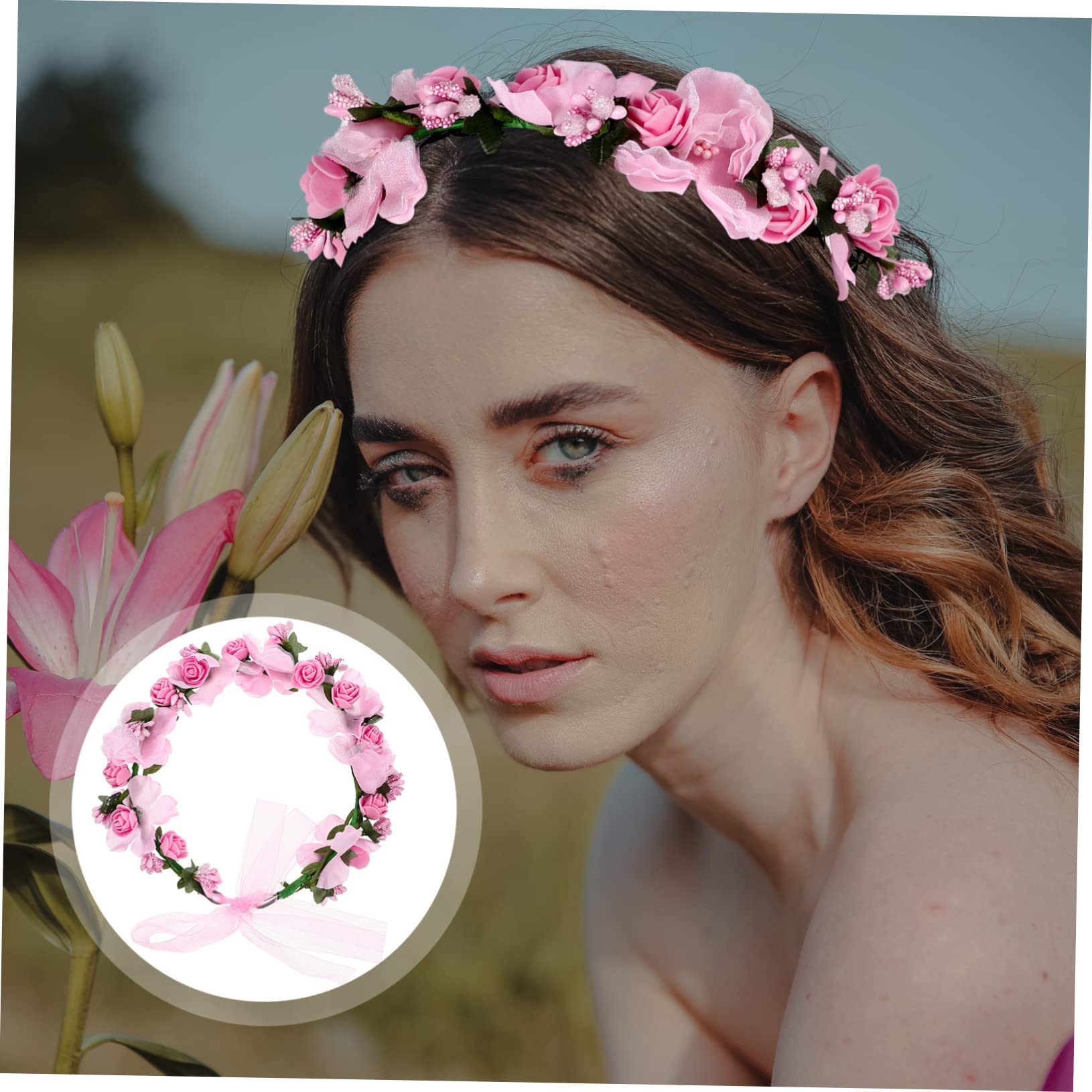 5 piezas de de novia Mori con flores artificiales para el cabello, guirnaldas hawaianas, de pelo nupcial, flores nupciales, diadema de flores para novia, departamento Mori,