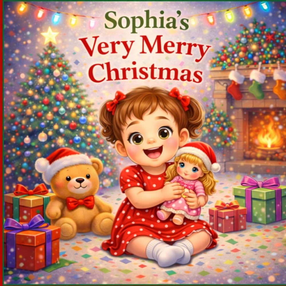 Sophia's Very Merry Christmas: A Magical Holiday Adventure for Little Ones (Three Hearts Personalized Book Series (SOPHIA))
