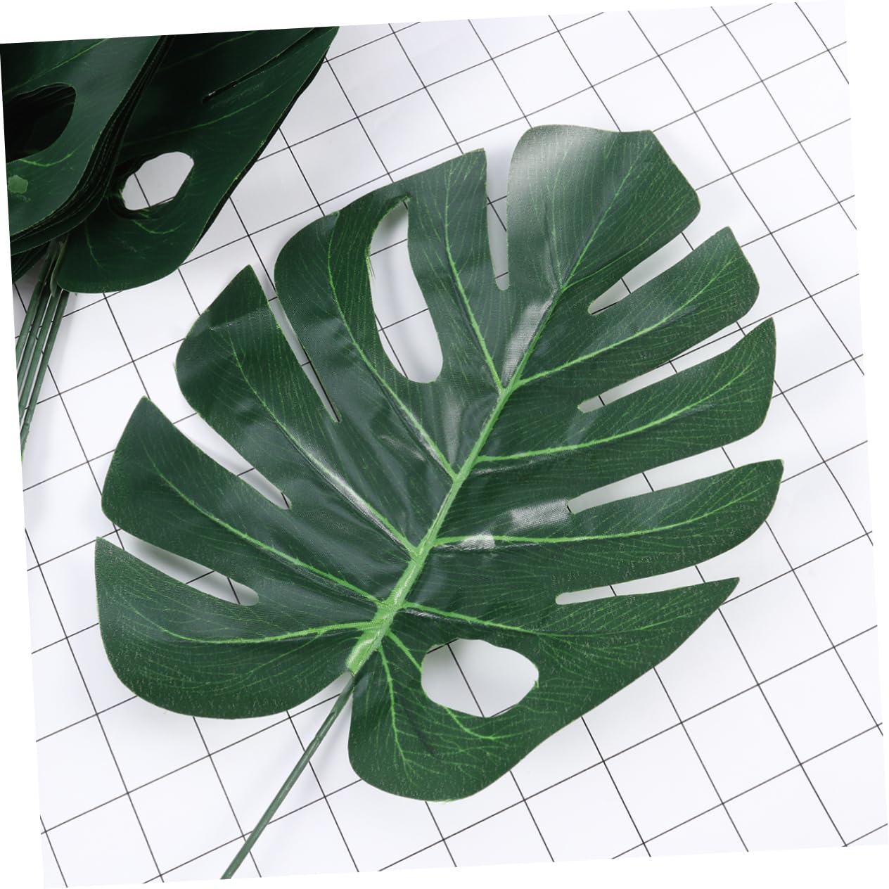 Amosfun 3 Set Di Foglie Di Monstera Artificiali Foglie Di Simulazione Realistiche Tropicali Artificiali Per La Decorazione Della Casa Finte Verdi 20 Pezzi * 3