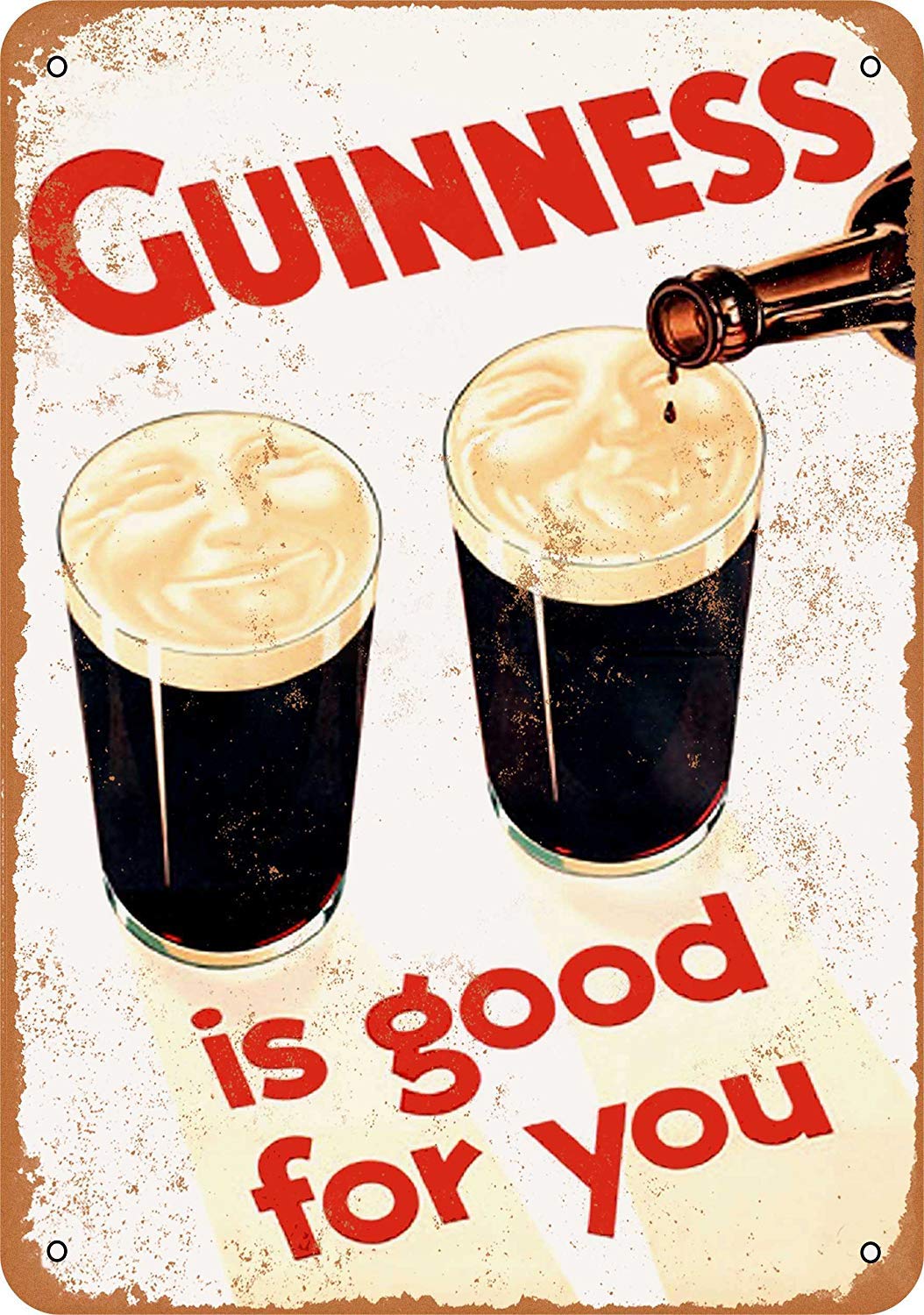 1929 Guinness is Good for You Vintage Look Metal Signs Home Decor Garage Wall Art 8 x 12 Aluminum Tin Sign Gift