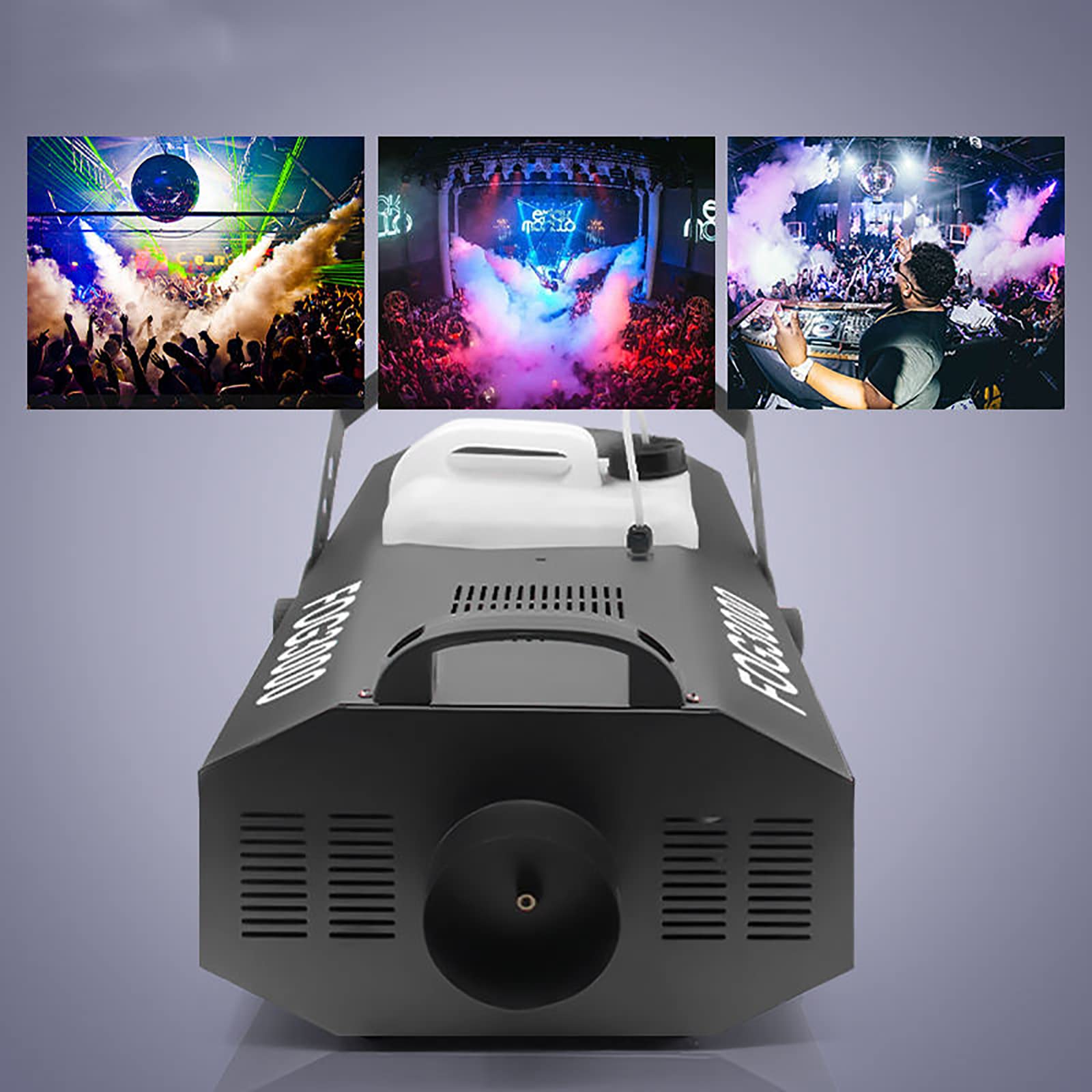 PRUJOY Máquina de Humo con Control Remoto de 3000w, máquina de Humo Grande con Efecto de Escenario de 3000w Dmx512 para Escenario, Concierto, DJ, Club Nocturno