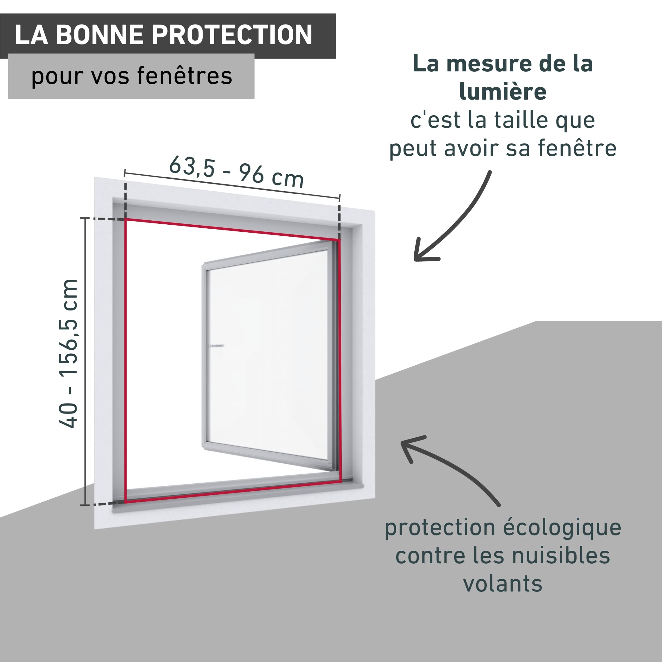 Windhager Cool Protection Solaire pour fenêtre Enroulable à Suspendre, avec Cadre en Aluminium, Protection Contre la Chaleur, Anti-moustiques, kit de Bricolage 100 x 160 cm, Anthracite