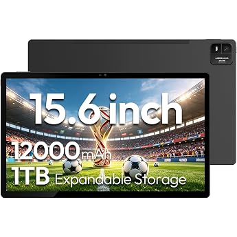 MESWAO 15.6 Inch Android Tablet (2026) | Helio G99, 6GB RAM 128GB ROM | Large FHD IPS Display | 12000mAh Battery | 32MP Camer