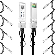 10-Pack 3m/9.84ft 10G Direct Attach Copper Cable, SFP+ Passive Twinax DAC Cable for Cisco SFP-H10GB-CU3M, Ubiquiti, Arista, D-Link, Intel, Meraki, Mikrotik, Netgear, TP-Link etc.