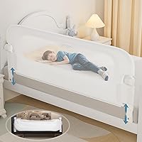 Vista 15 de Barandilla protectora para cama de bebé para niños pequeños - Rieles laterales de cama de 35.1" para niños pequeños para cuna, individual