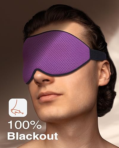Miniatura 10 de Máscara de dormir para dormir de lado máscara de ojos para dormir máscara de ojos para mujeres y hombres contorno 3D sin bloqueo de presión ocular