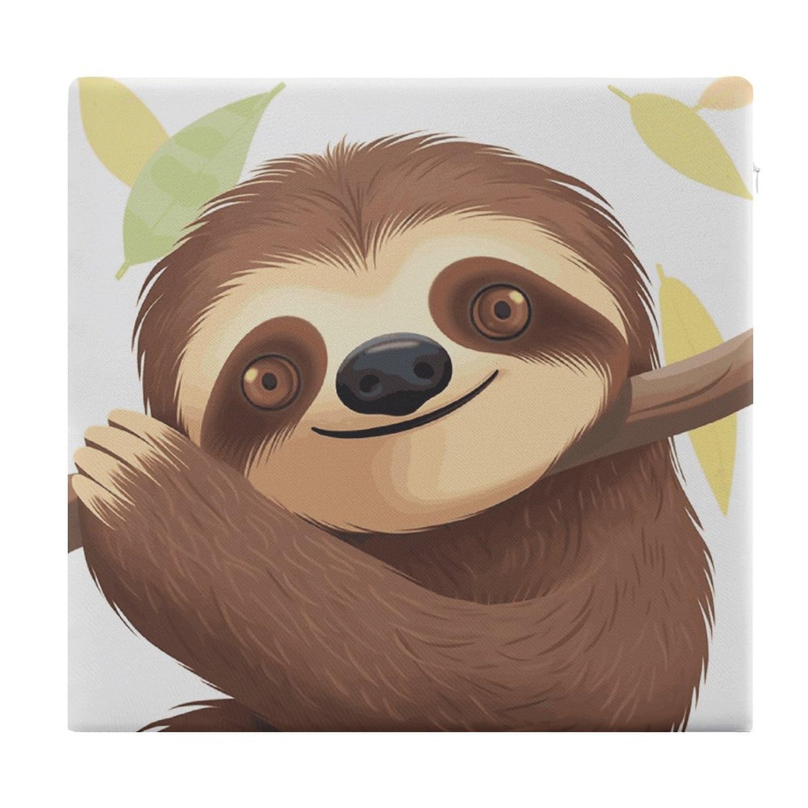 Adfgyerh Style Sloth Cushions Memory Foam For Adults, Seat Cushion Chair Pads Soft, Square Pillows For Dining, Kitchen, Office, Patio Chairs