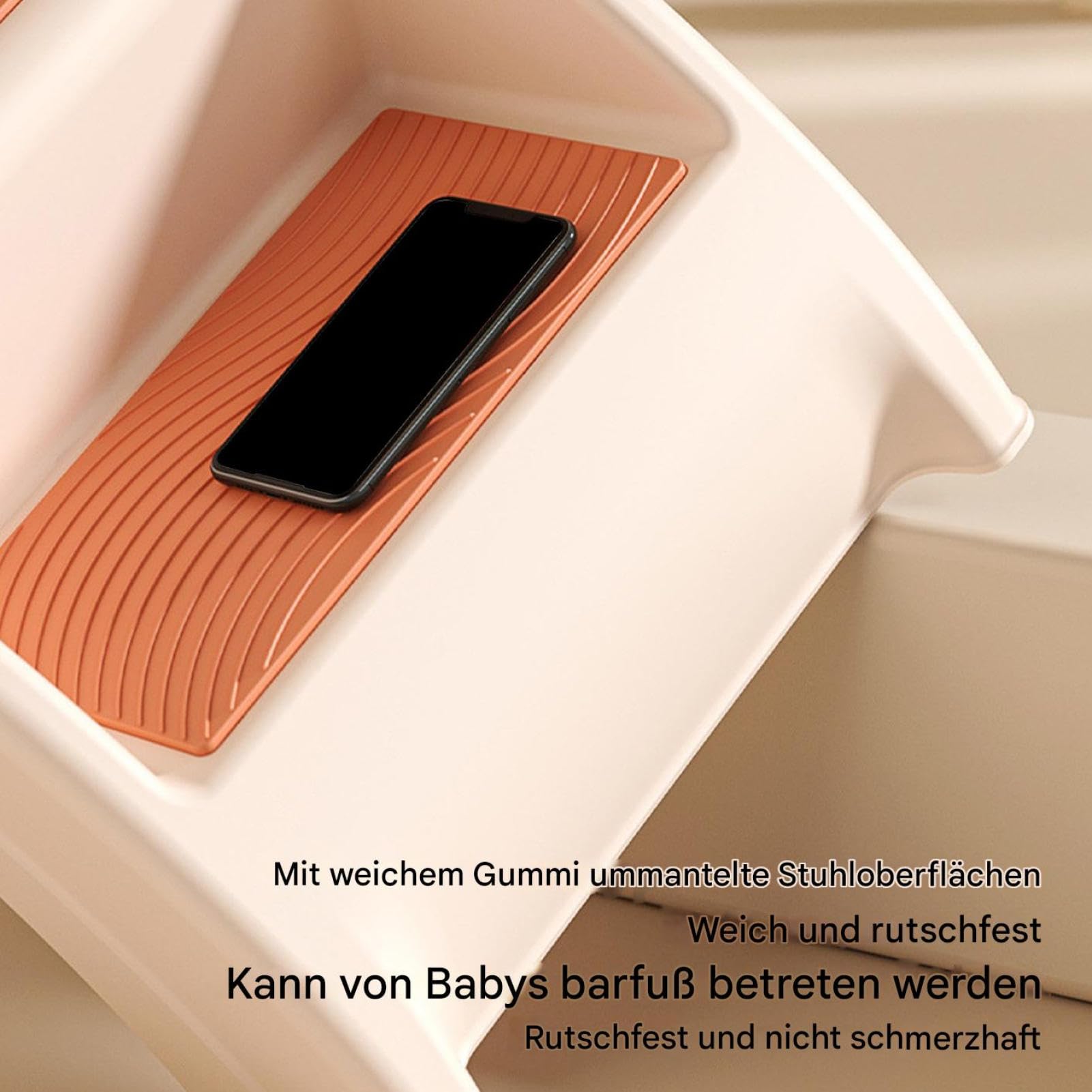 Fußhocker – Faltbare Kinderstufe, Rutschfester zweistufiger Lernhelfer, kompakte Waschbecken-Stützleiter, rutschfestes Badezimmer-Training, leichte Kinder-Kletterhilfe | Gesichtswaschhand
