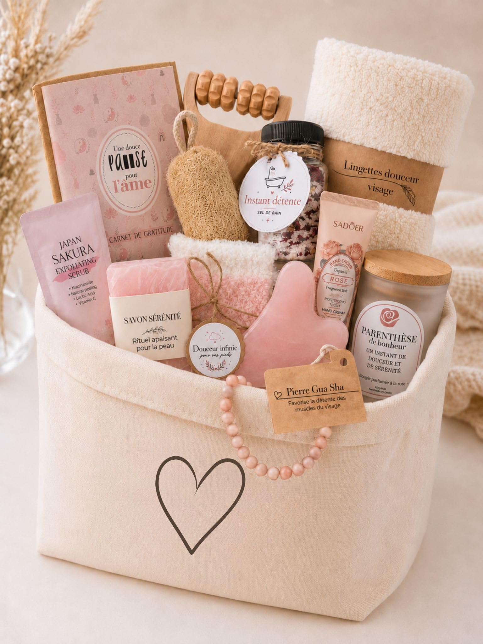 Coffret Cadeau Bien-Être Femme | Panier Cadeau Détente et Relaxation | Cadeau Femme Anniversaire | Idée Cadeau Meilleure Amie, Maman ou Sœur