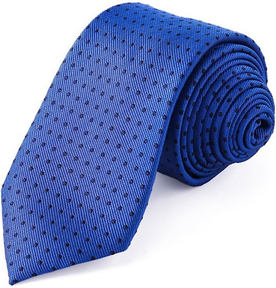 Formal Polka Dot Silk Tie Wine Red Flower Yarn-dyed Men's