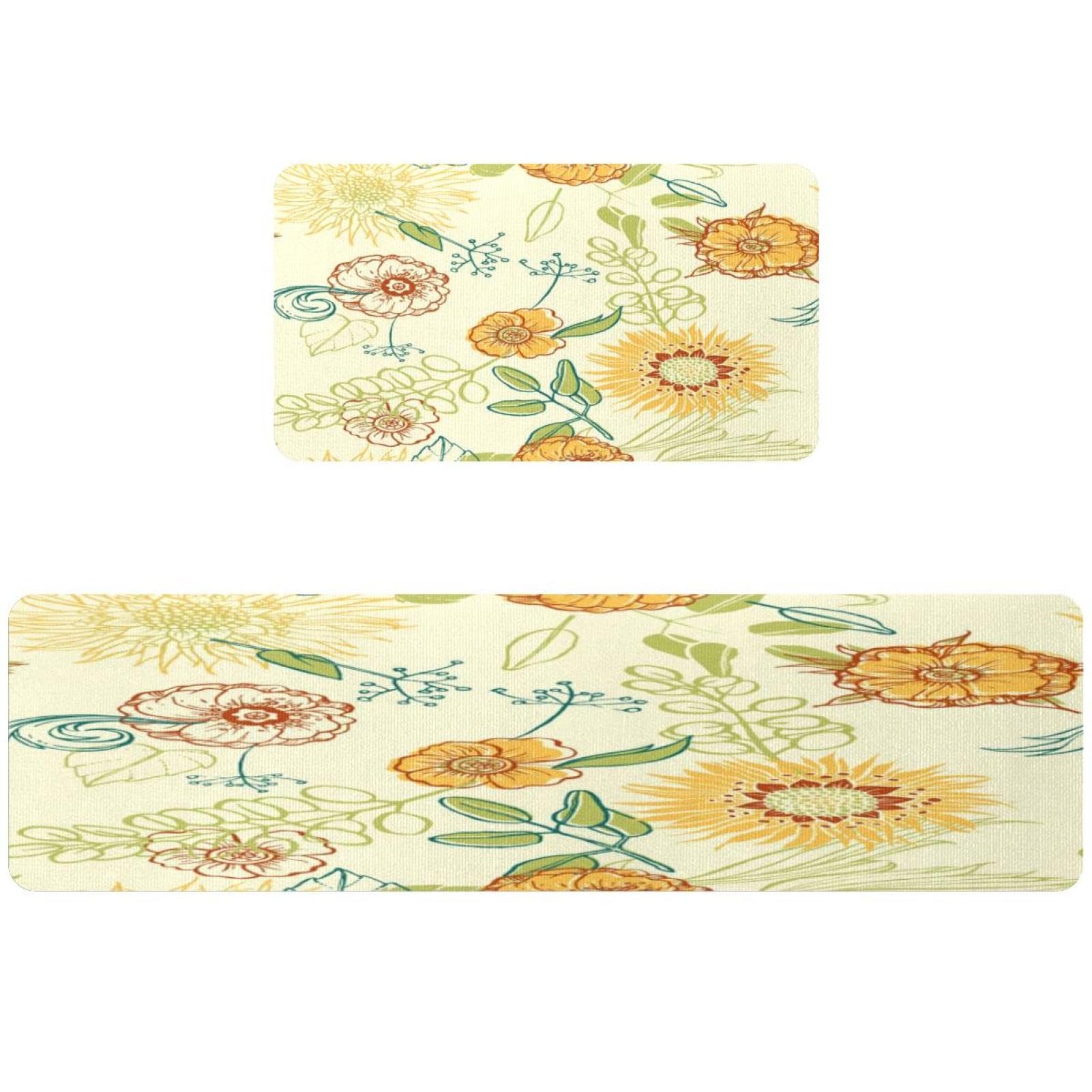 Tapete absorbente para cocina VAPOKF alfombras lavables antideslizantes para pasillo juego 2