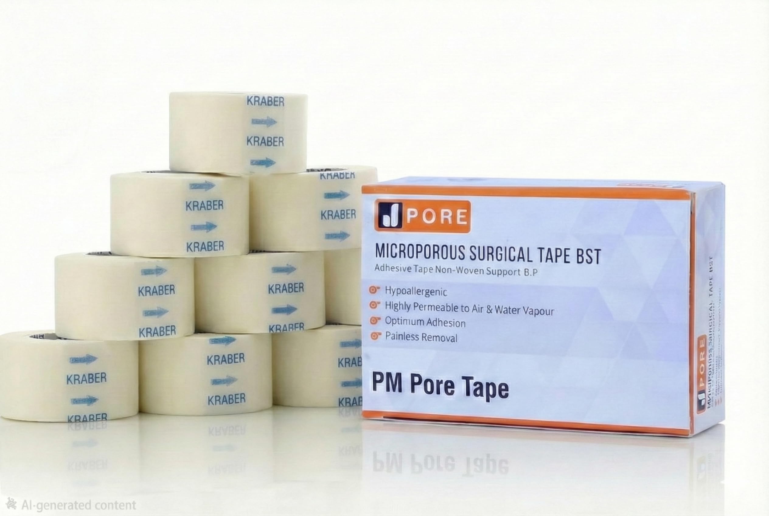 PM Surgical Papertape (1Inch*9.1Mtr) 12 Rolls/Box-image-14