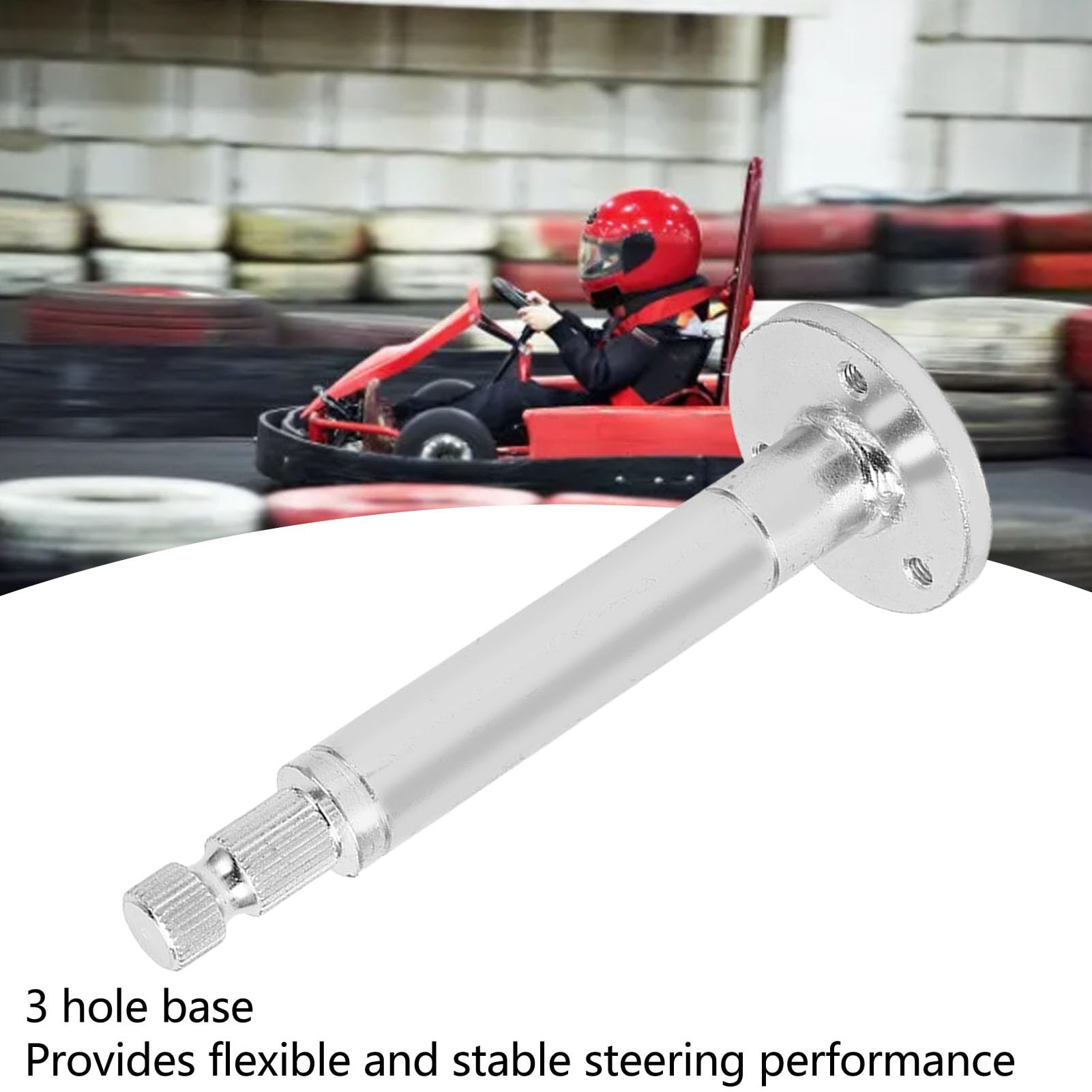 Albero del Servosterzo, 55mm 30T Go Kart Mozzo Dell'albero del Volante Base a 3 Fori Per Refitting Fai-da-te Kart Auto Elettrica a Quattro Ruote Fatta in Casa