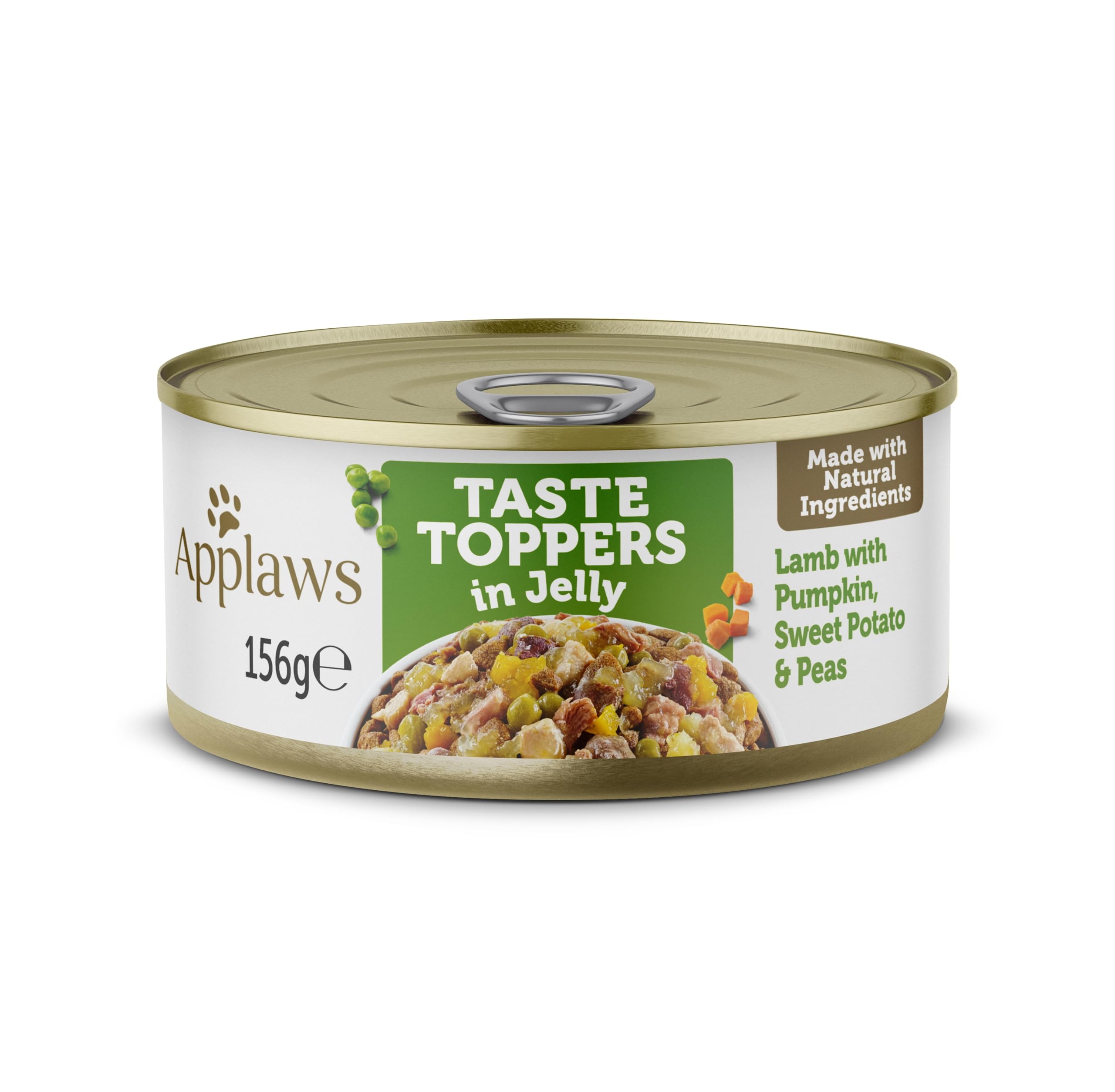 Applaws Natural Wet Dog Food Tins, Grain Free Lamb with Vegetables in Jelly, 156g (Pack of 12)