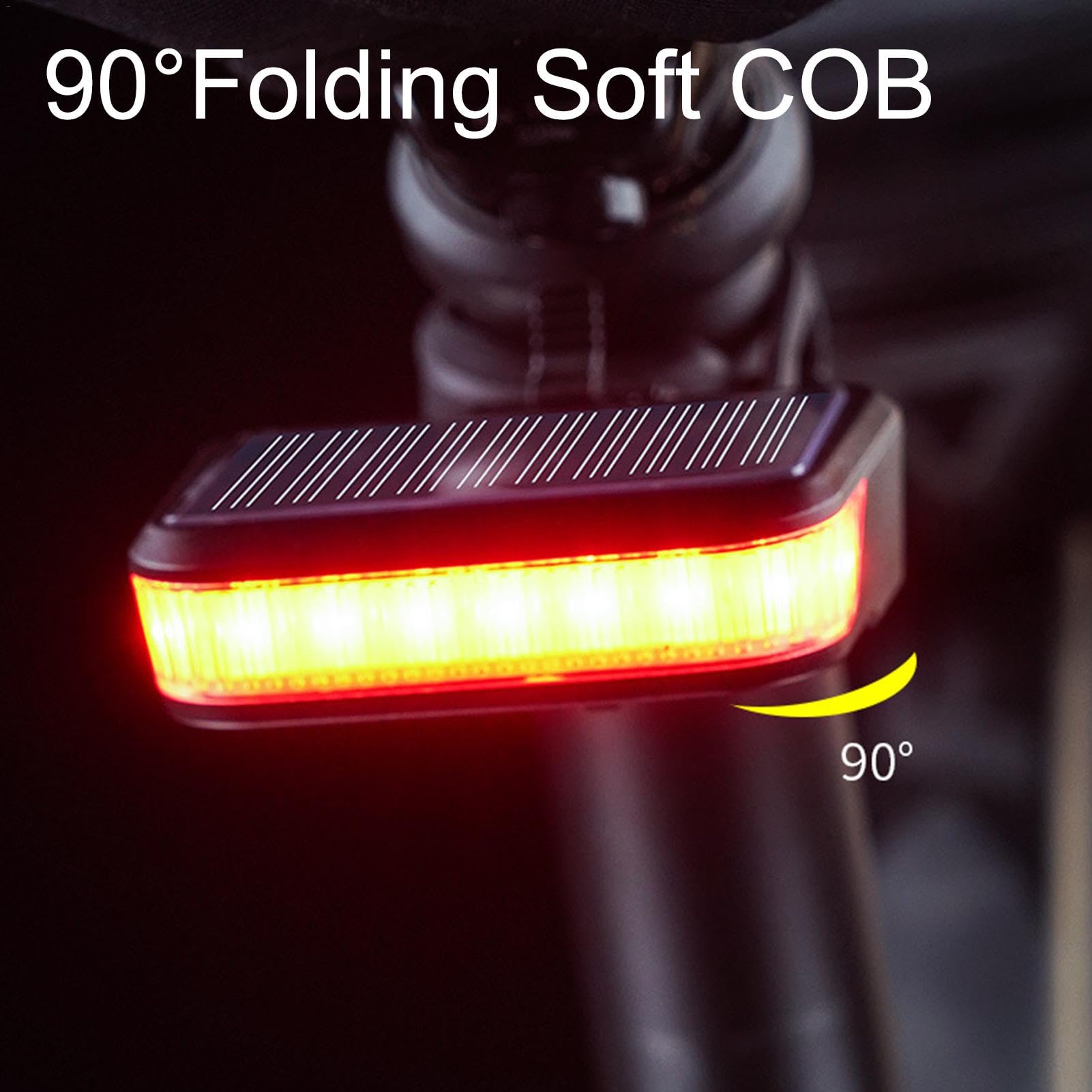 Amazon | 自転車用テールライト ソーラー、ソーラー自転車ライト