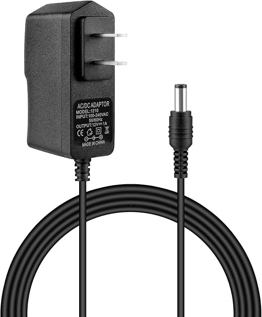 12V 1A Power Supply Adapter, Waysse 1000mA 12W AC/DC Adapter,12W AC Switching Adapter Slim Design DC 12V Charger for CCTV Camera, LED Strip Light, Routers, Speakers, Home Appliances, Scanner