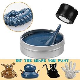 Arfun Magnetic Slime Putty, Soft Magic Slime Hand Therapy Putty Fidget Game Stress Relief Thinking Educational Toy with Upgraded Magnet Christmas Birthday Gift for Boys Girls Adults (Blue)