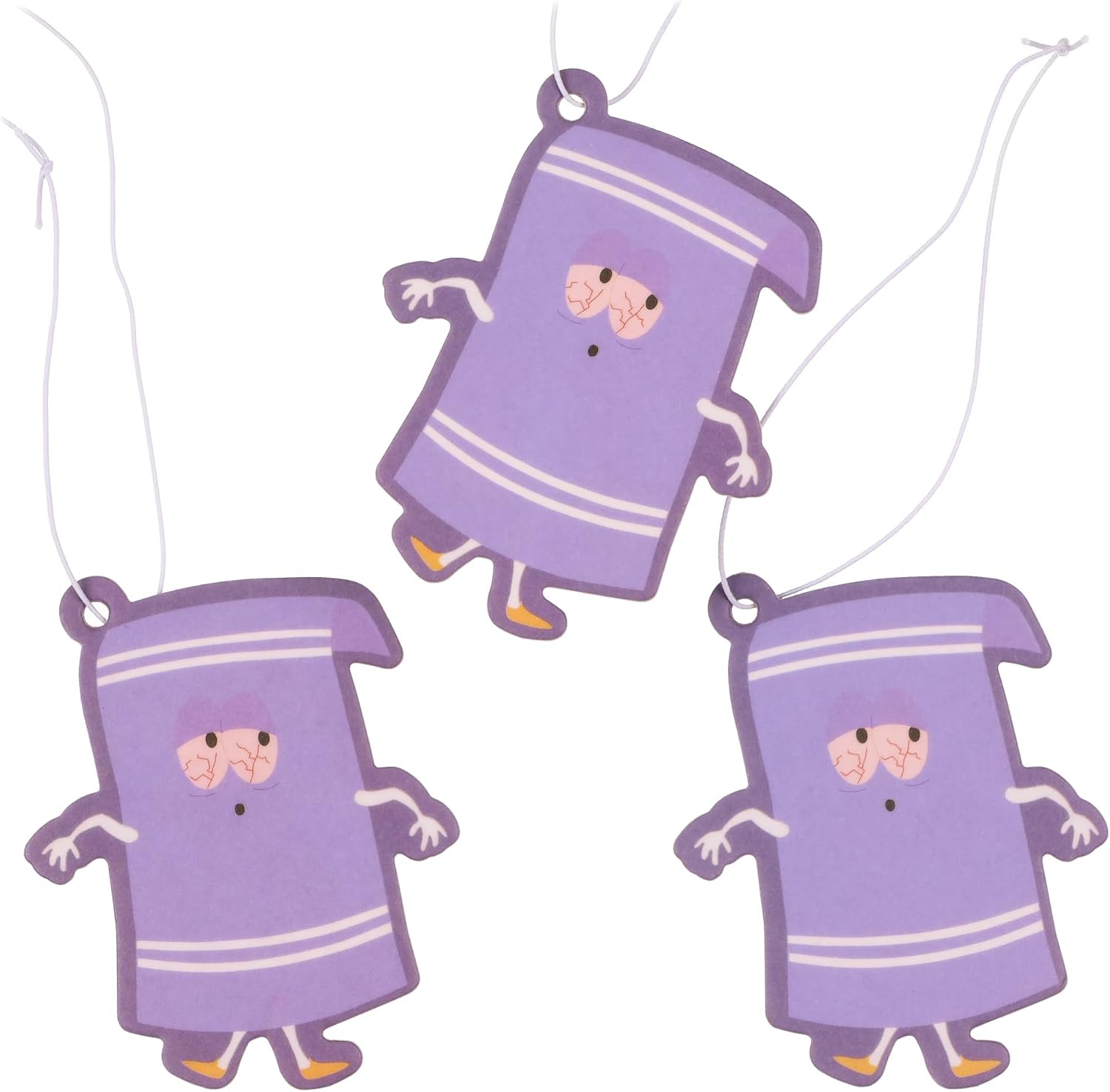 South Park Towelie Cardboard Hanging Air Freshener 3-Pack Set (Patchouli Scent) image 2
