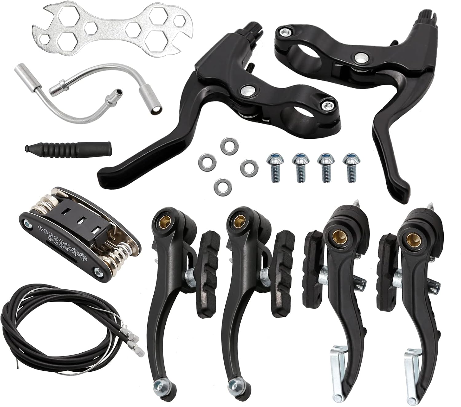 Zreneyfex Complete Bike Brake Set Universal Bike Front and