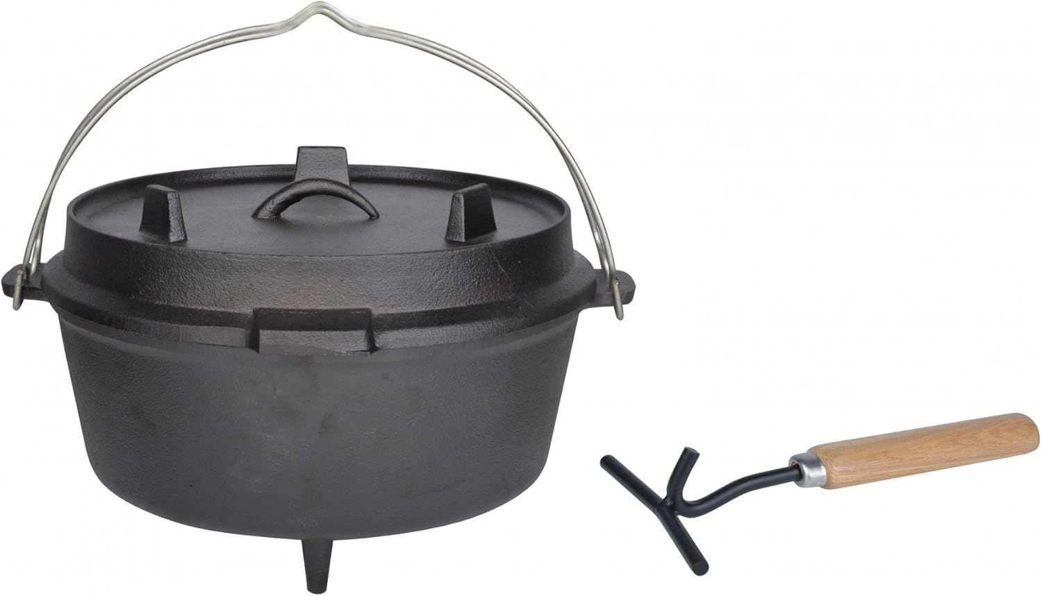 Esschert Design Dutch Oven, 12", Black