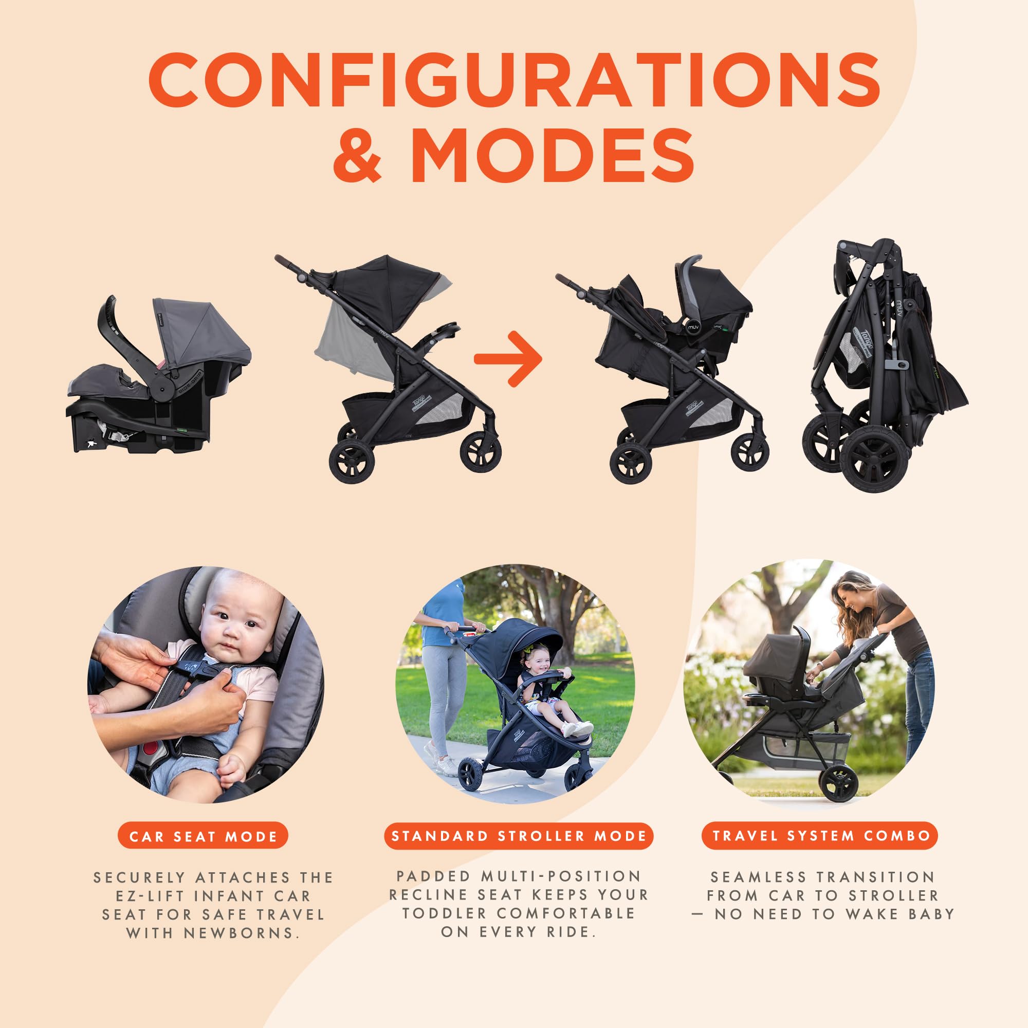 ultra compact travel stroller JEEP BY DELTA CHILDREN Icon Ultra Compact Everyday & Travel Stroller main image 0