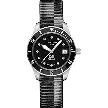 Certina, Womens, DS Heritage Standard, 37.5, mm, Tide, Quartz, Precidrive, Watch, Black, Tide, C0442101805100