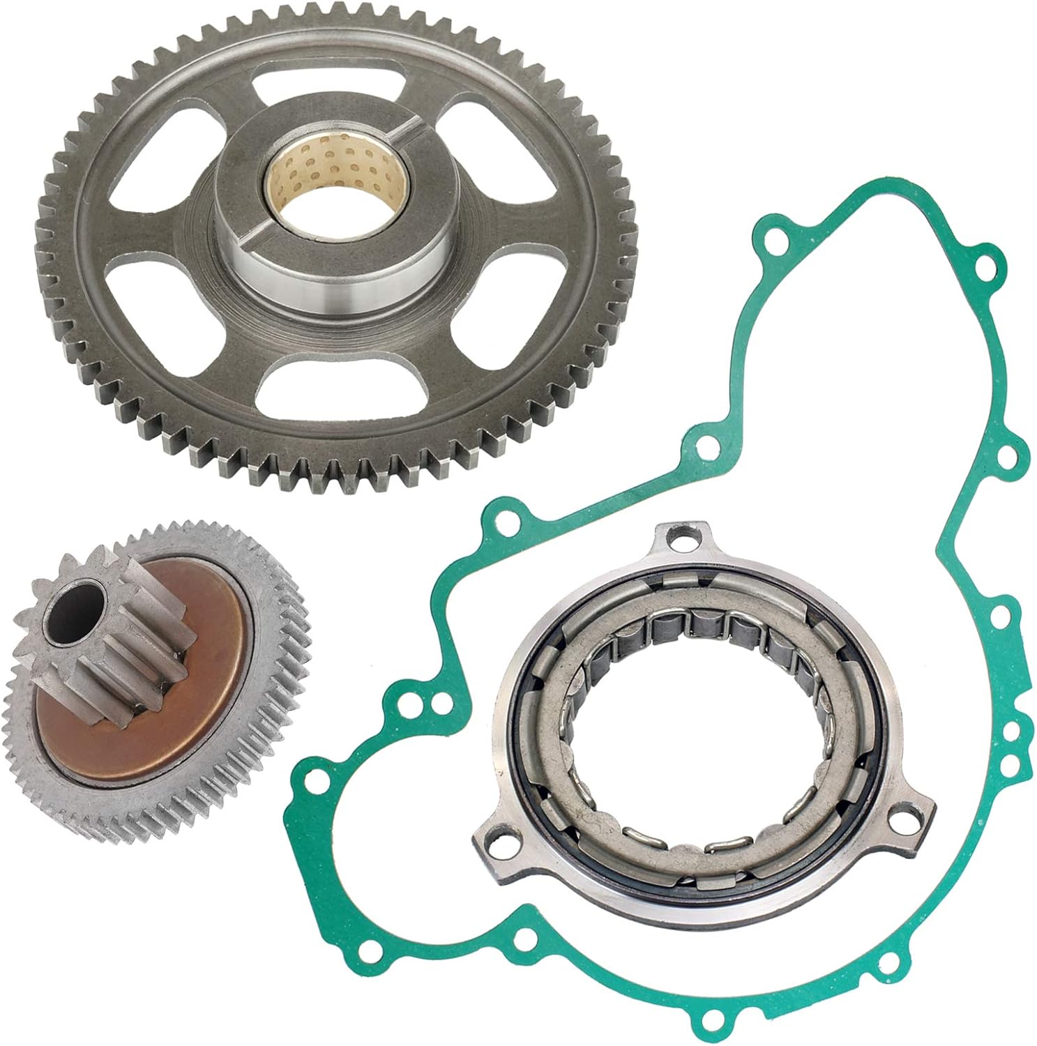 Caltric Starter Clutch Sprag Idler Torque Gear Bushed