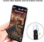 Newseego for Mobile Game Controller Finger Sleeve Sets [6 Pack], Anti-Sweat Breathable Full Touch Screen Sensitive Shoot Aim Joysticks Finger Set for Knives Out/Rules of Survival-Black