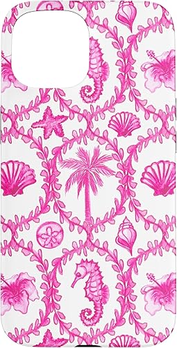 Miniatura 10 de Funda rosa hawaiana para iPhone 11 Pro Max Coastal Nieta Coco Girl Preppy