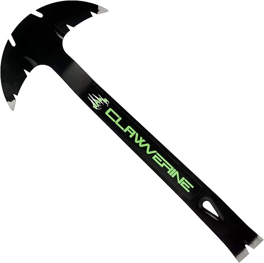 Primegrip CLAWVERINE 15" Premium Pry Bar Crowbar Tool, Patented Head