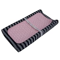 Vista 5 de BlueSnail Forro acolchado más grueso impermeable para cambiador, 3 unidades (rosa 13 x 27 pulgadas)