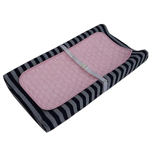 Miniatura 5 de BlueSnail Forro acolchado más grueso impermeable para cambiador, 3 unidades (rosa 13 x 27 pulgadas)