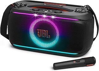 JBL PARTYBOX ON THE GO 2 マイク2本付属 Bluetoothスピーカー ワイヤレス/ショルダーストラップ付属/IPX4防水/ブラック JBLPARTYBOXOTG2BJN