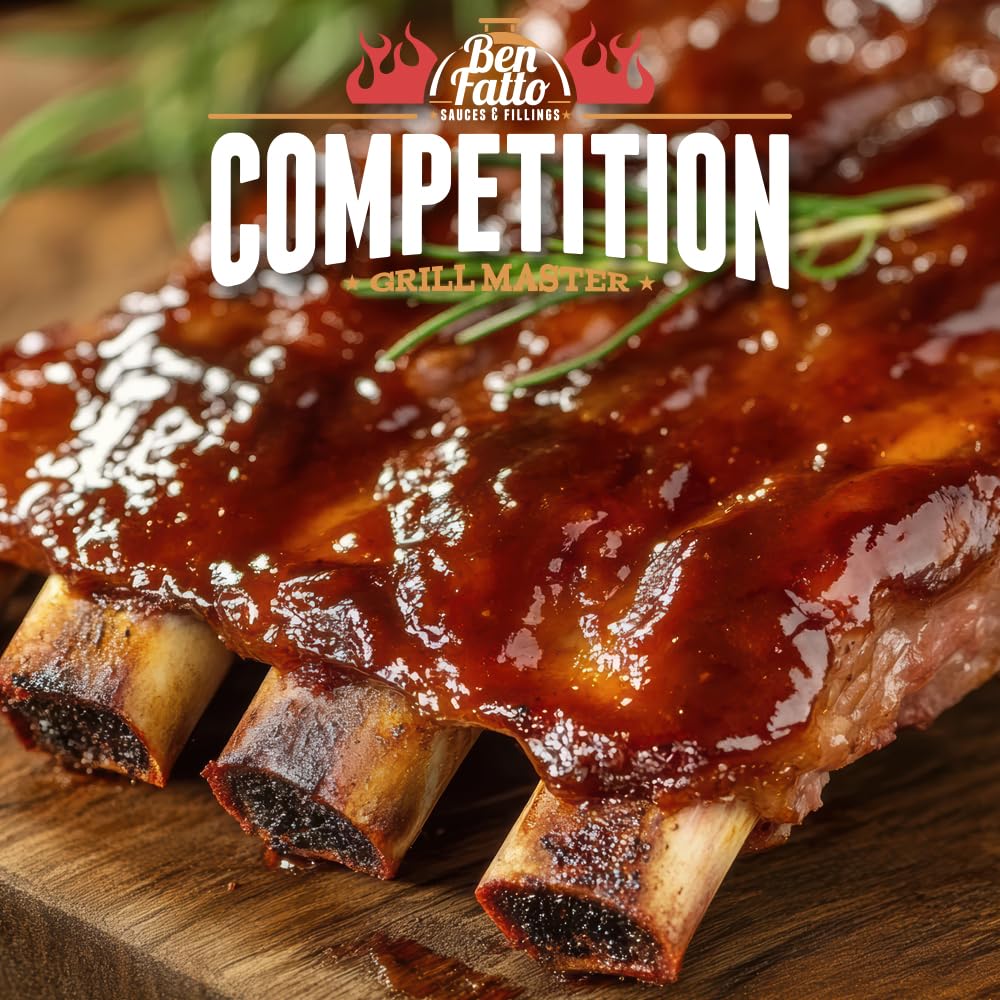 GLAZE & SAUCE MAPLE BOURBON Competition Benfatto Glassa per BBQ con sciroppo d’acero e whisky bourbon